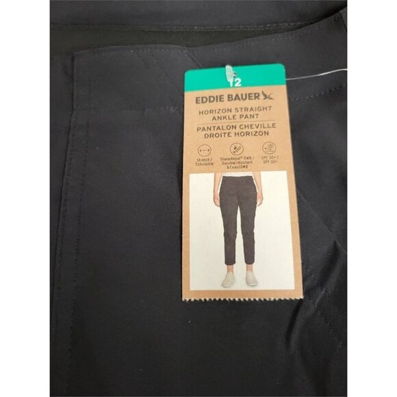 Eddie Bauer Black Tech Pants NWT Women’s Outdoor Hiking Travel Trousers - Picture 7 of 7